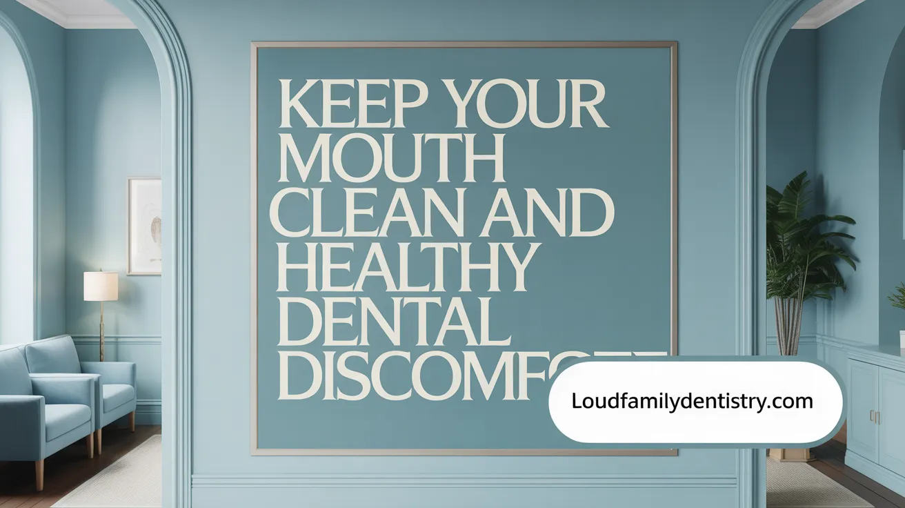 Keep Your Mouth Clean and Healthy During Dental Discomfort