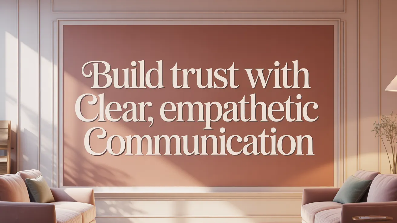 Build Trust with Clear, Empathetic Communication
