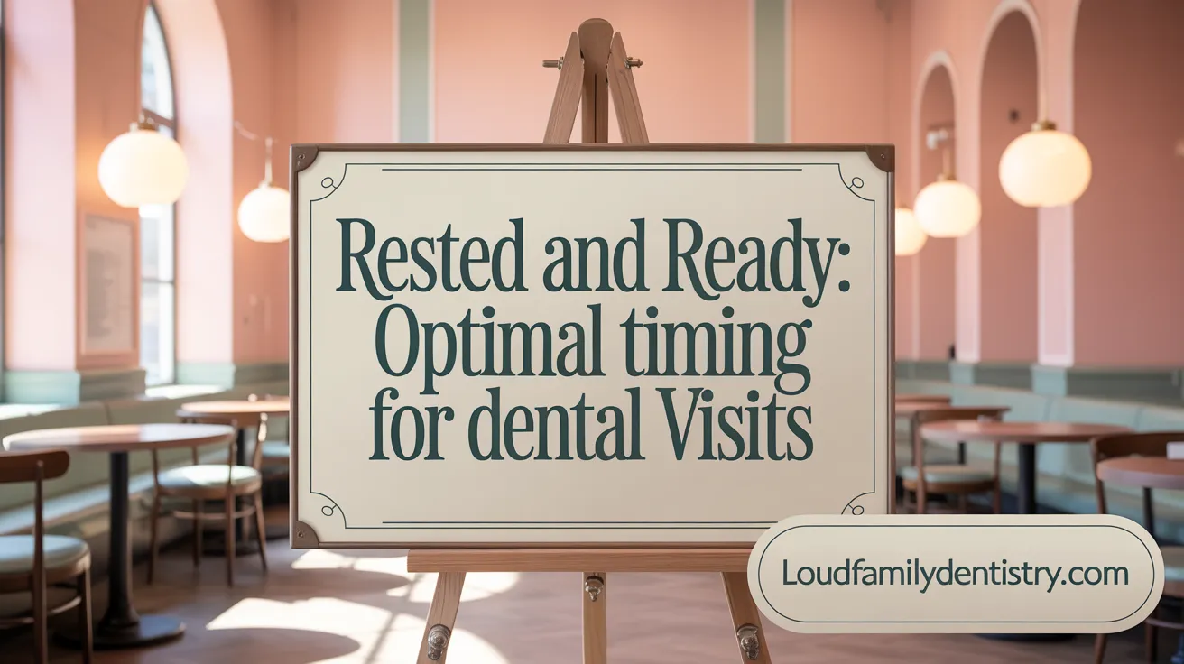 Rested and Ready: Optimal Timing for Dental Visits