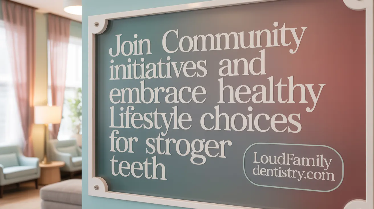 Join Community Initiatives and Embrace Healthy Lifestyle Choices for Stronger Teeth