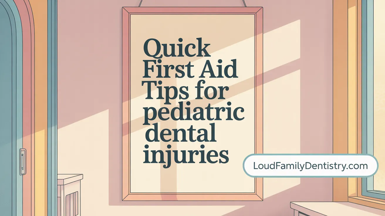 Quick First Aid Tips for Pediatric Dental Injuries