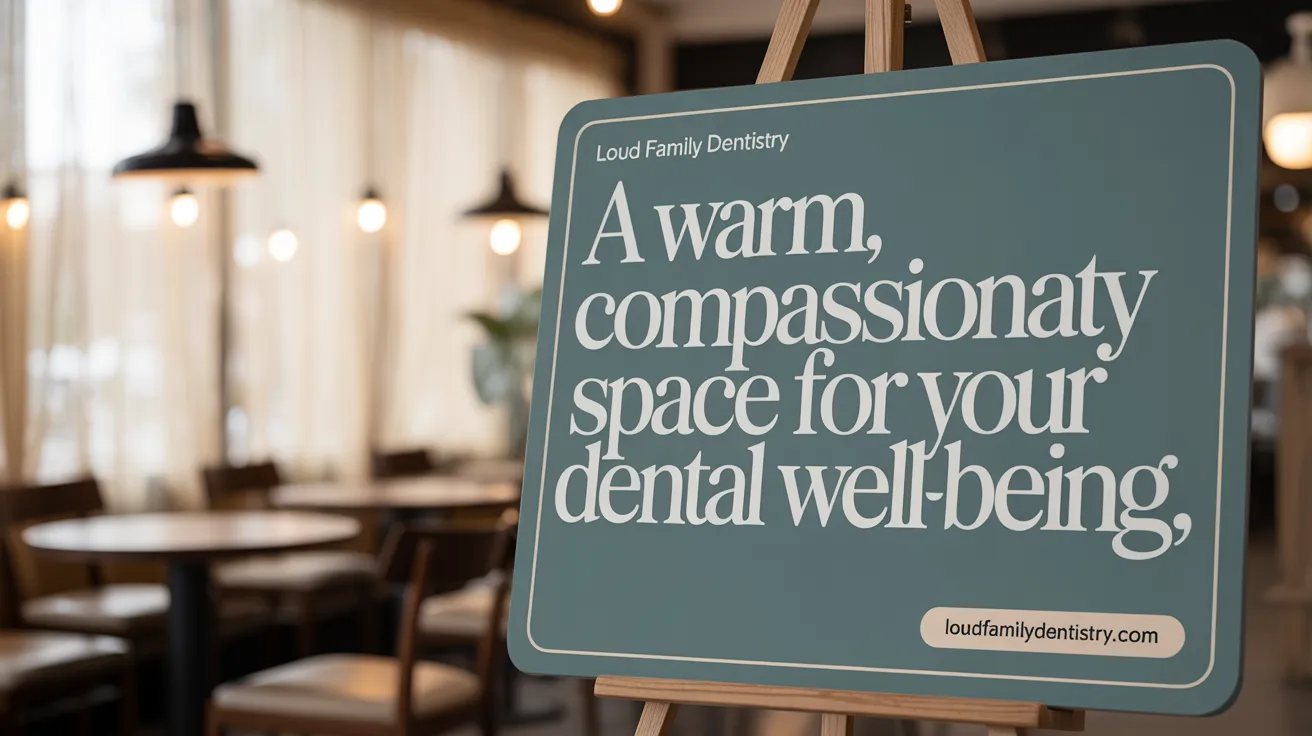 A warm, compassionate space for your dental well-being