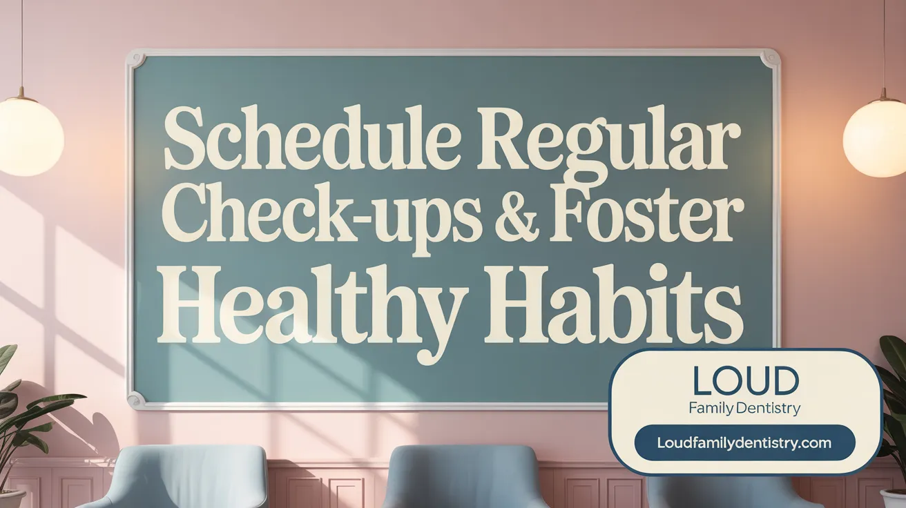 Schedule Regular Check-Ups & Foster Healthy Habits