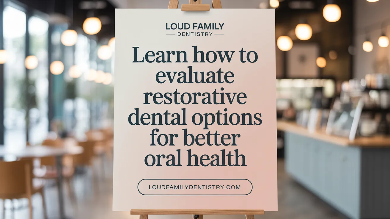 Learn How to Evaluate Restorative Dental Options for Better Oral Health