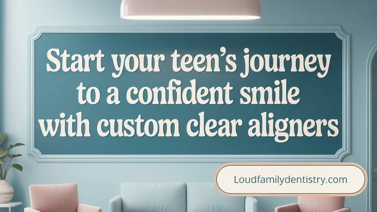 Start Your Teen's Journey to a Confident Smile with Custom Clear Aligners