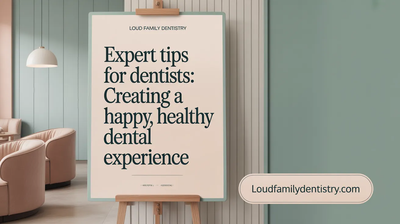 Expert Tips for Dentists: Creating a Happy, Healthy Dental Experience
