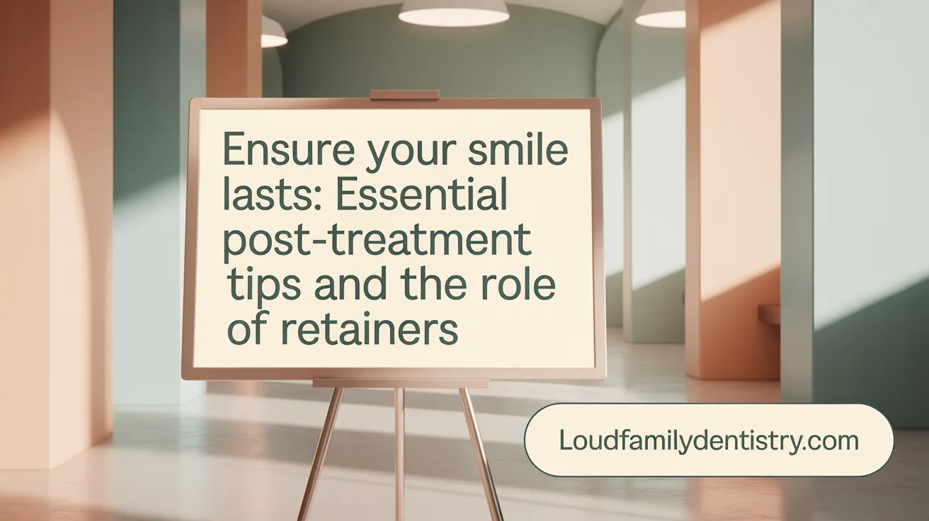 Ensure Your Smile Lasts: Essential Post-Treatment Tips and the Role of Retainers