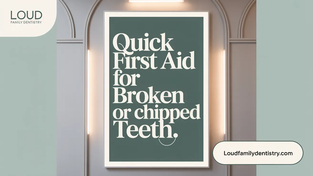 Quick First Aid for Broken or Chipped Teeth