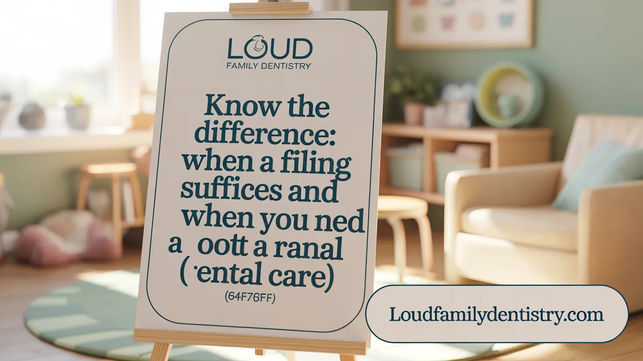 Know the Difference: When a Filling Suffices and When You Need a Root Canal
