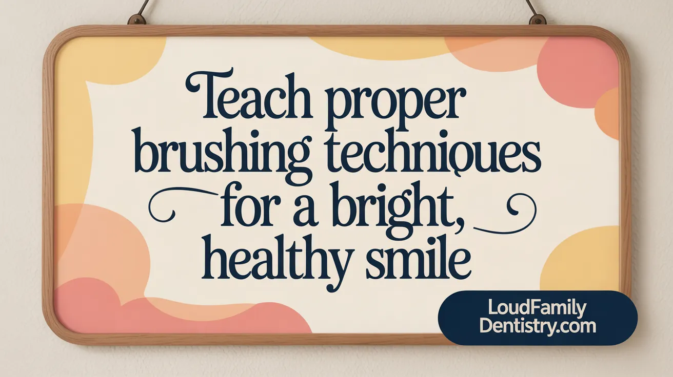 Teach Proper Brushing Techniques for a Bright, Healthy Smile