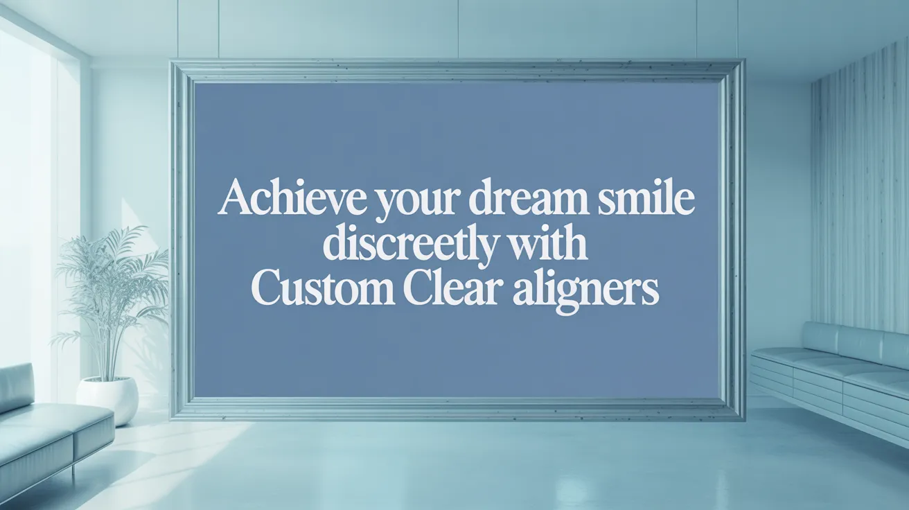 Achieve Your Dream Smile Discreetly with Custom Clear Aligners