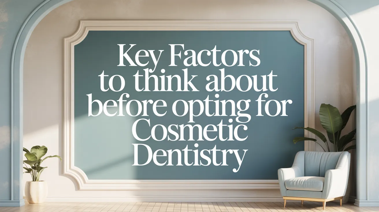 Key Factors to Think About Before Opting for Cosmetic Dentistry