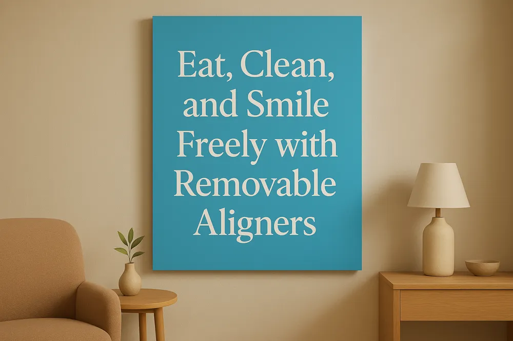 Eat, Clean, and Smile Freely with Removable Aligners