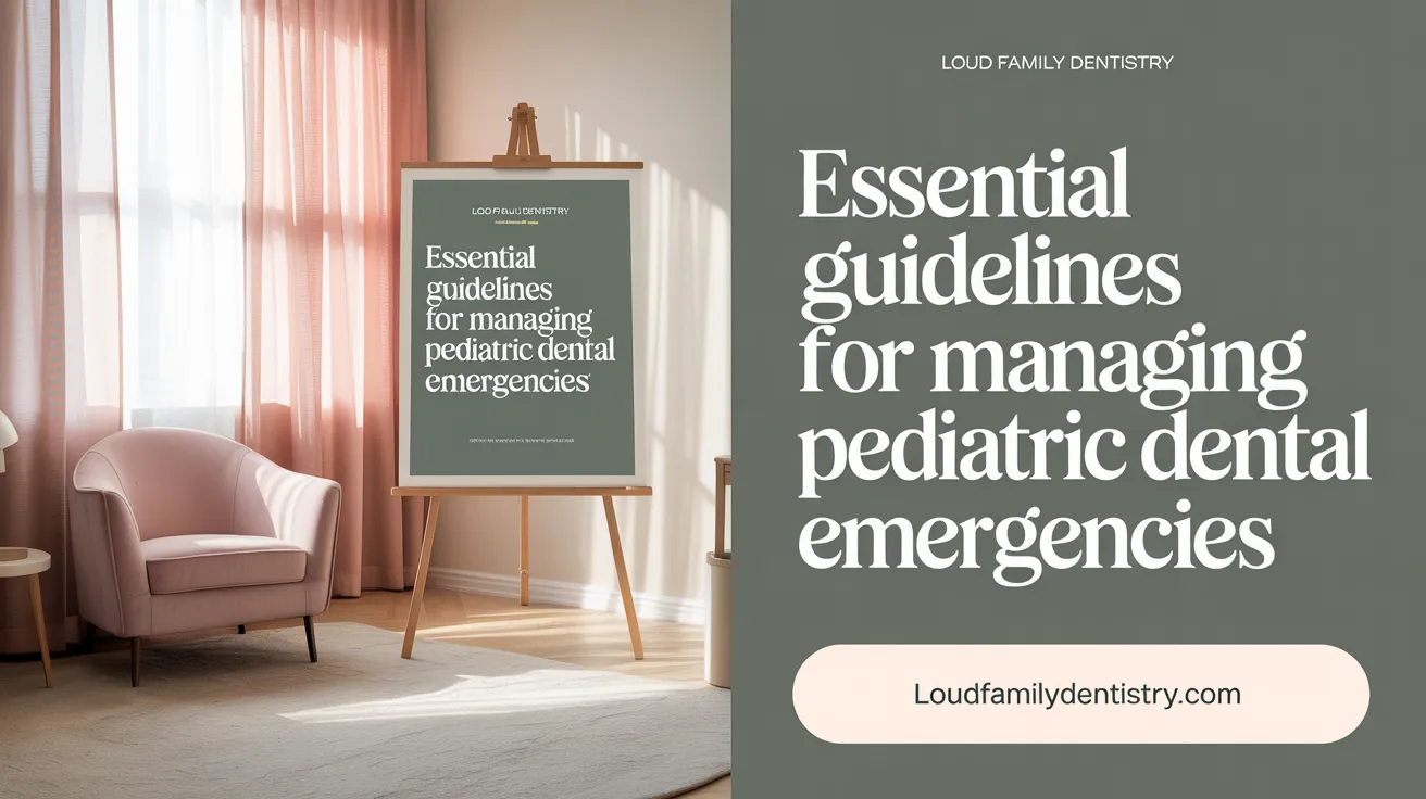 Essential Guidelines for Managing Pediatric Dental Emergencies