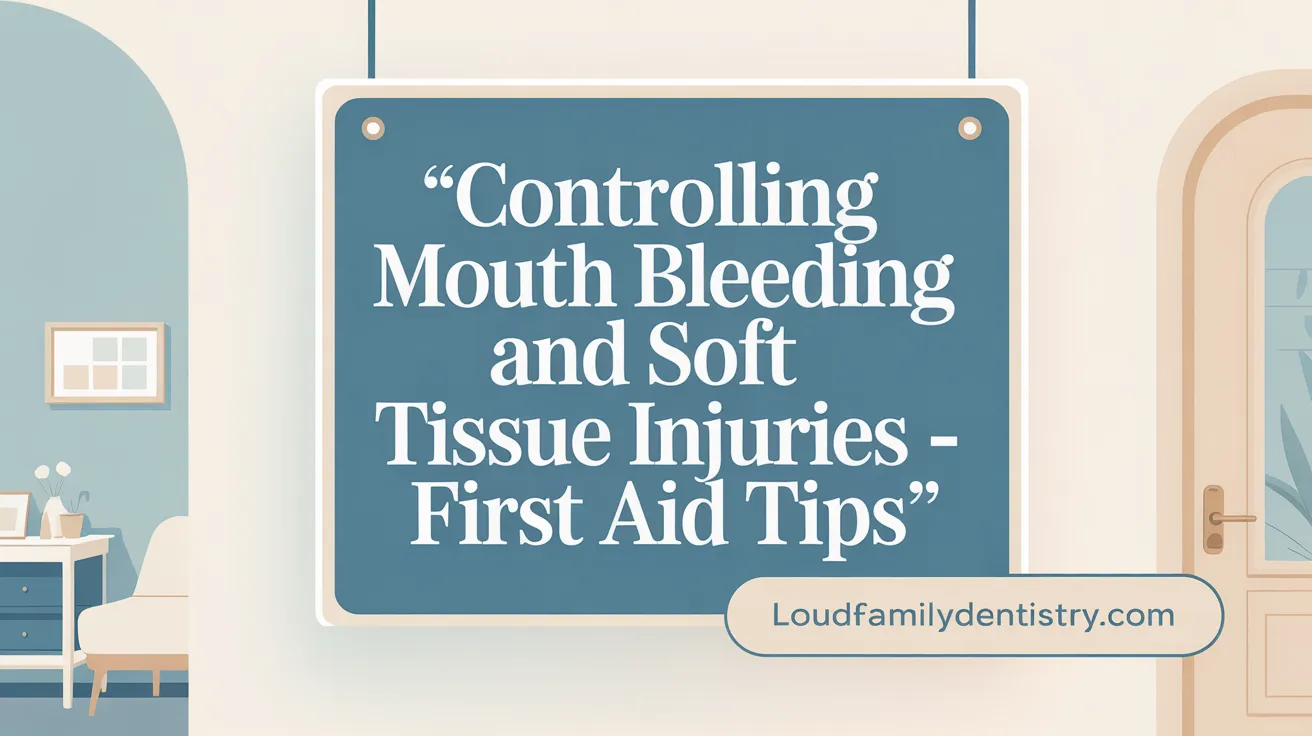 Controlling Mouth Bleeding and Soft Tissue Injuries - First Aid Tips