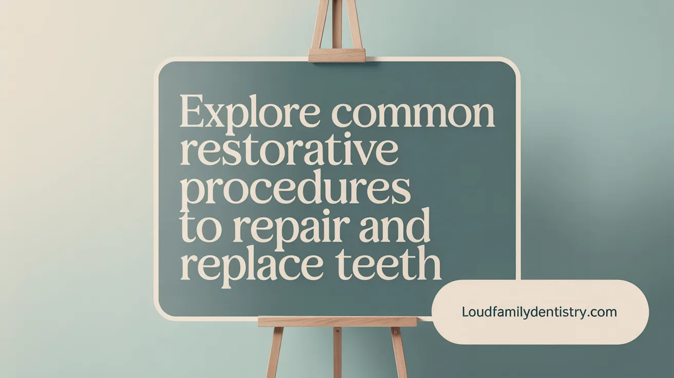 Explore Common Restorative Procedures to Repair and Replace Teeth
