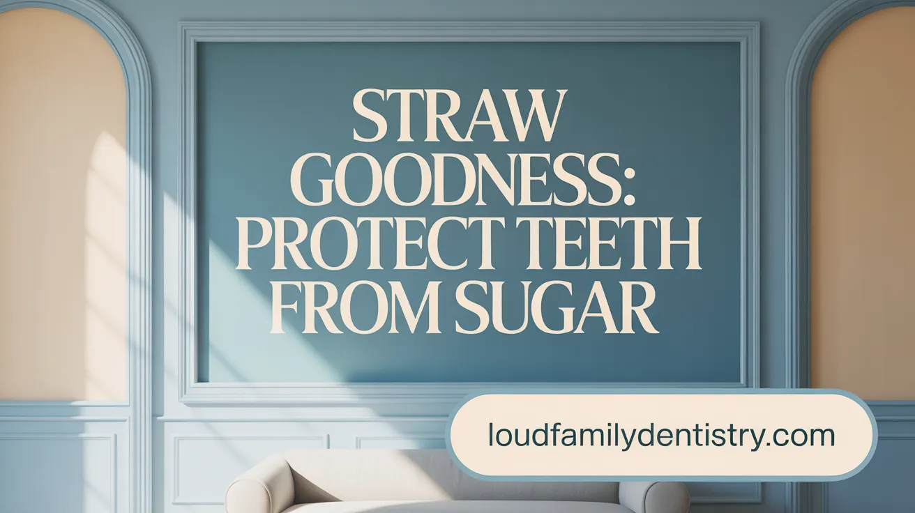Straw Goodness: Protect Teeth from Sugar