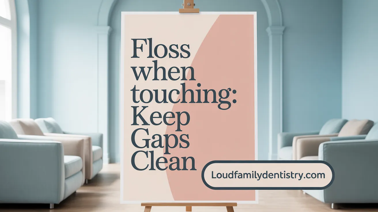 Floss When Touching: Keep Gaps Clean