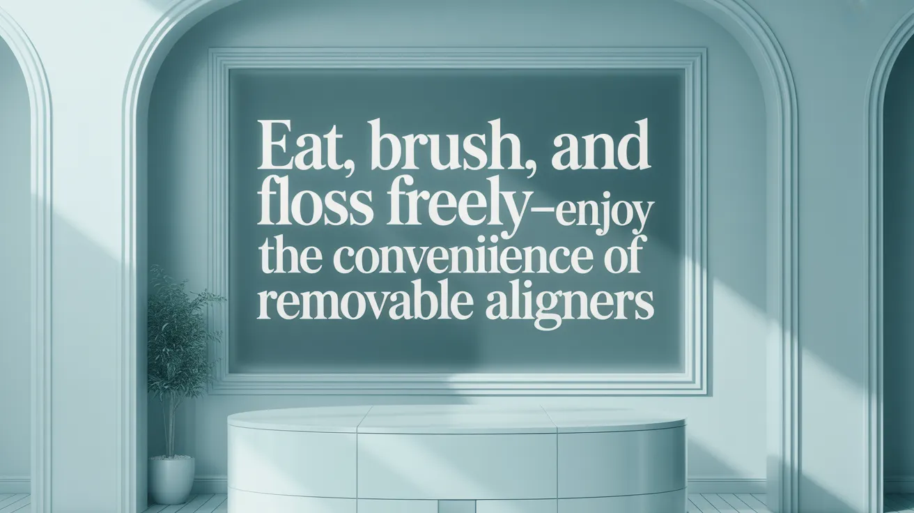 Eat, Brush, and Floss Freely—Enjoy the Convenience of Removable Aligners