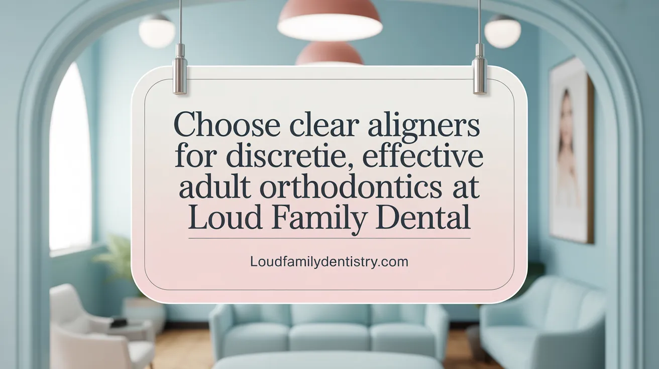 Choose Clear Aligners for Discreet, Effective Adult Orthodontics at Loud Family Dental