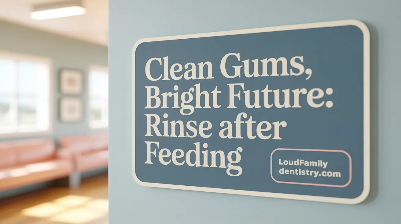 Clean Gums, Bright Future: Rinse After Feeding