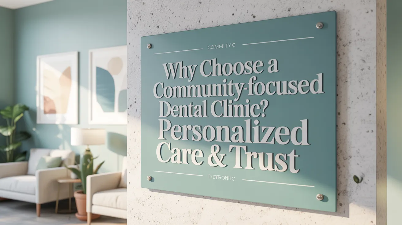 Why Choose a Community-Focused Dental Clinic? Personalized Care & Trust