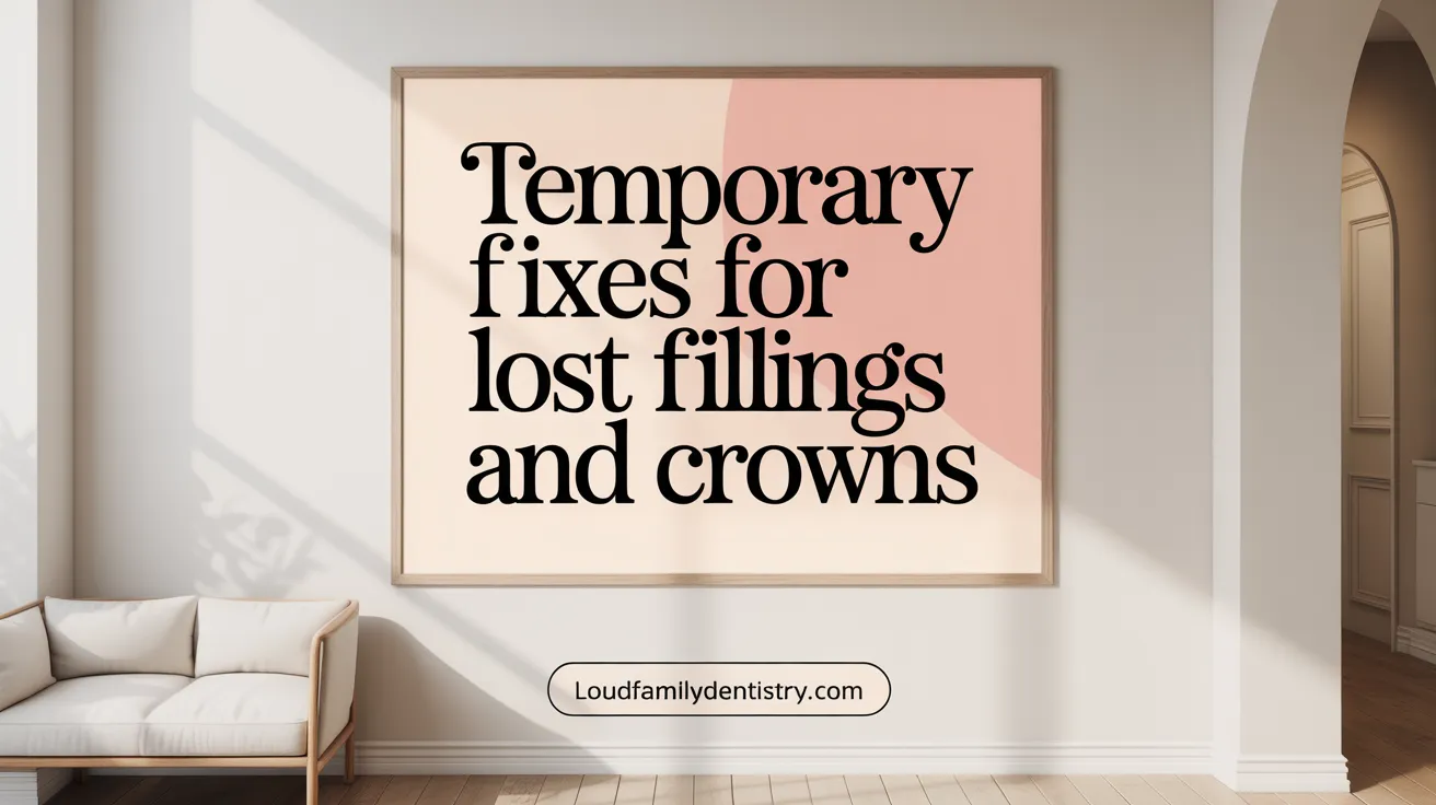 Temporary Fixes for Lost Fillings and Crowns