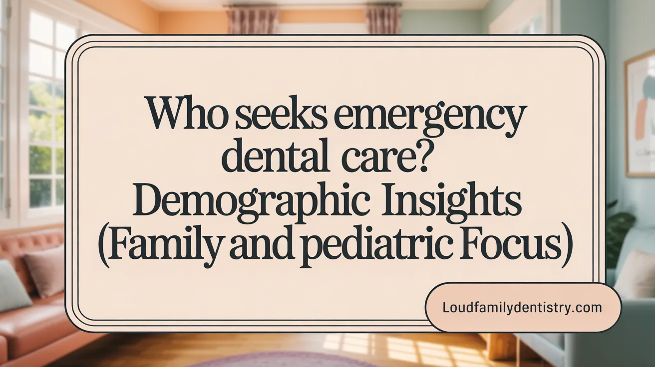 Who Seeks Emergency Dental Care? Demographic Insights