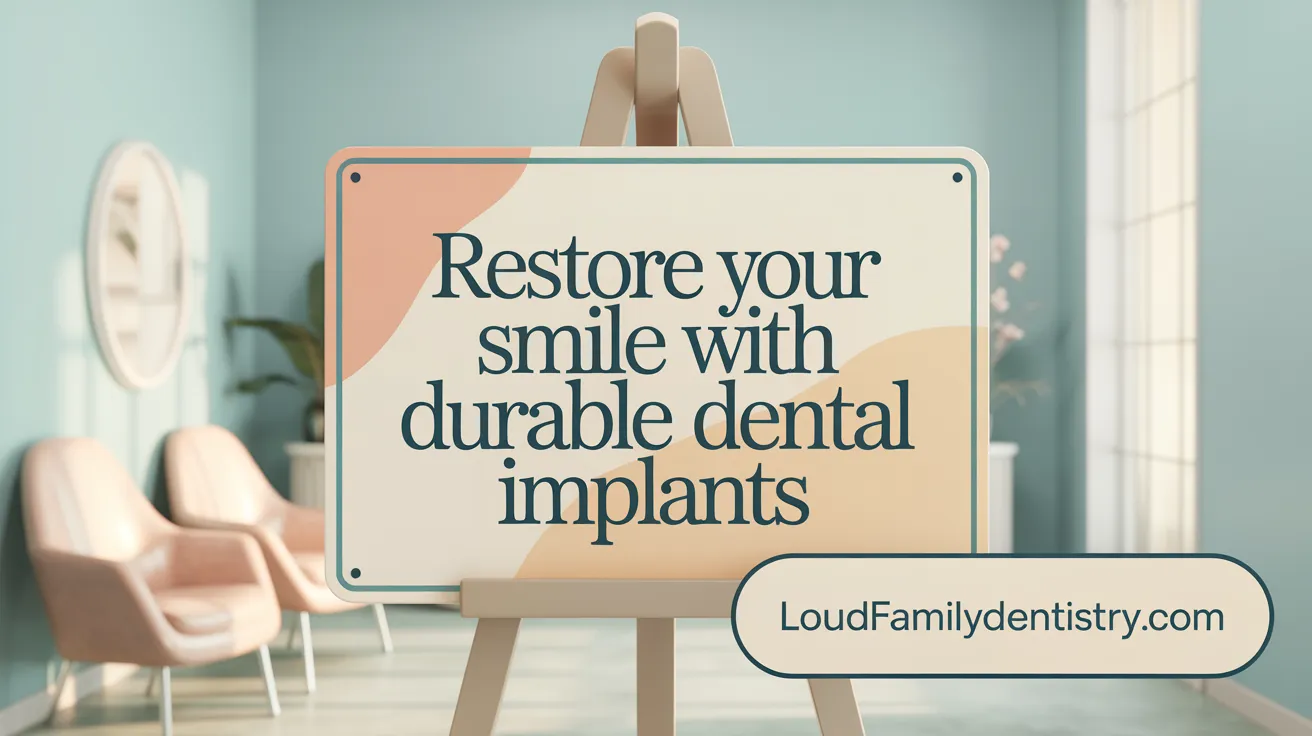 Restore Your Smile with Durable Dental Implants