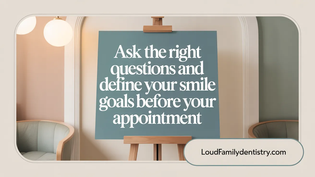 Ask the Right Questions and Define Your Smile Goals Before Your Appointment