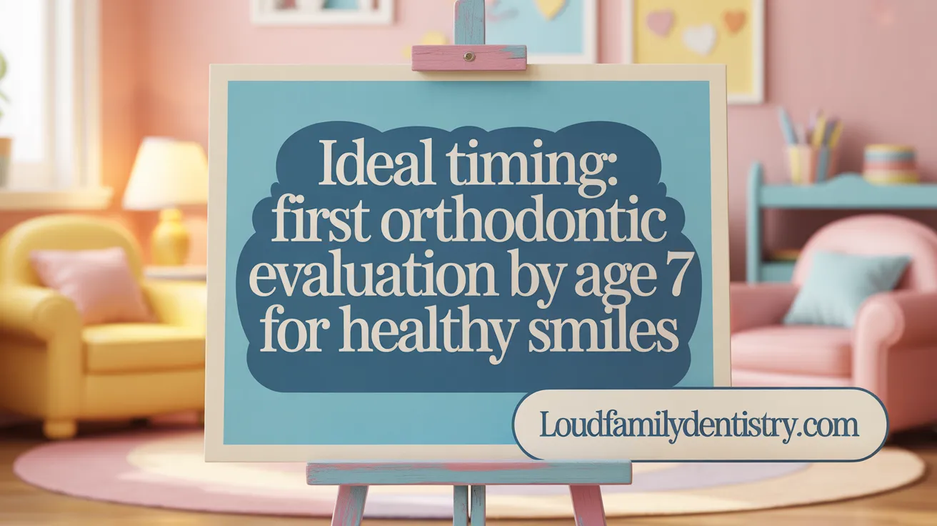 Ideal Timing: First Orthodontic Evaluation by Age 7