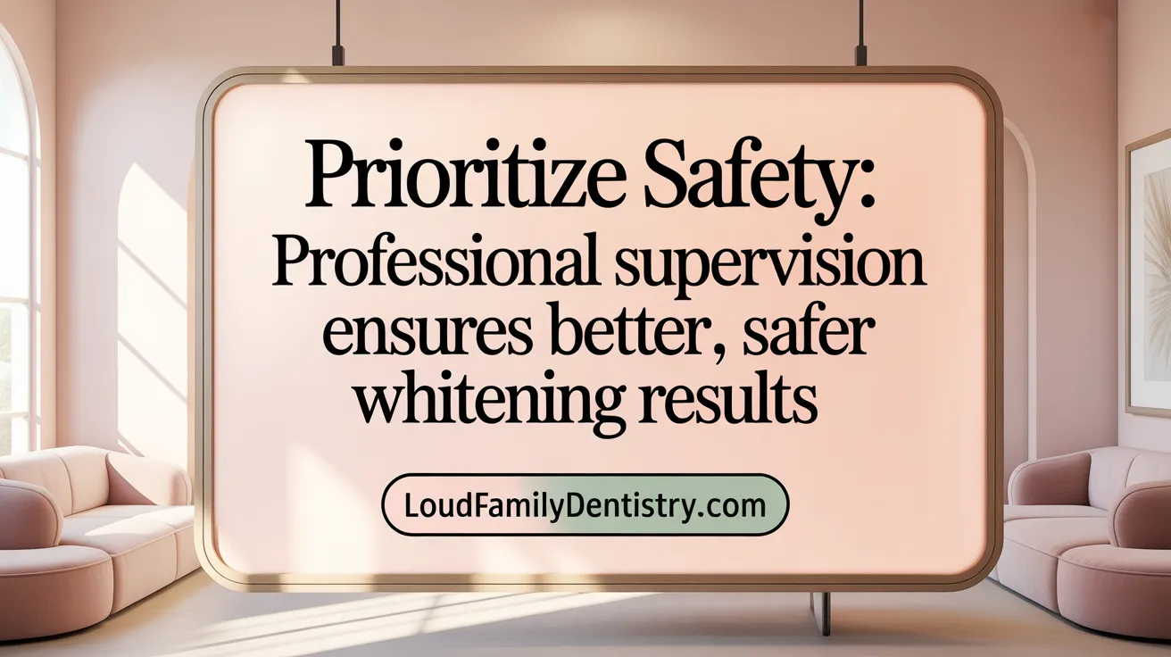 Prioritize Safety: Professional Supervision Ensures Better, Safer Whitening Results