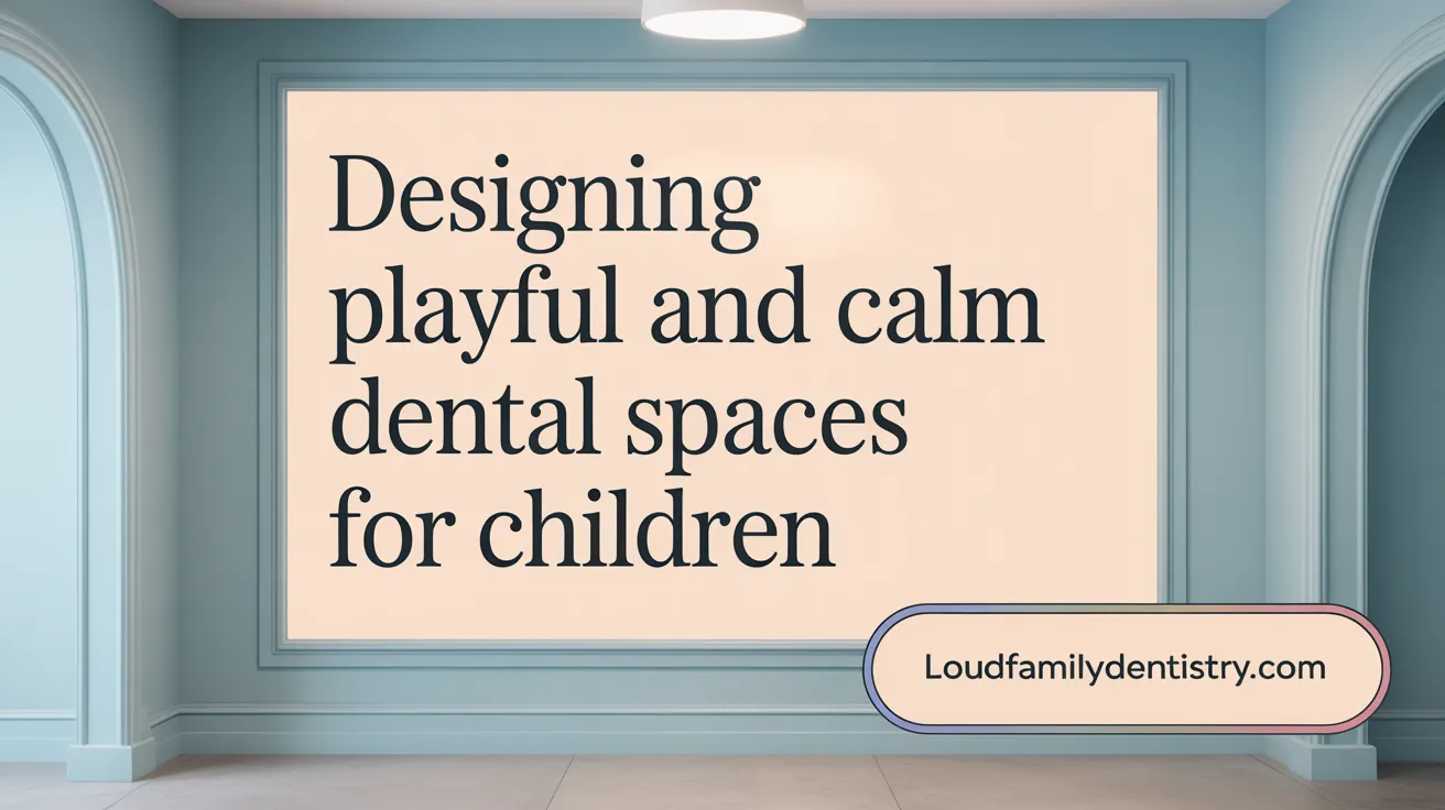Designing Playful and Calm Dental Spaces for Children