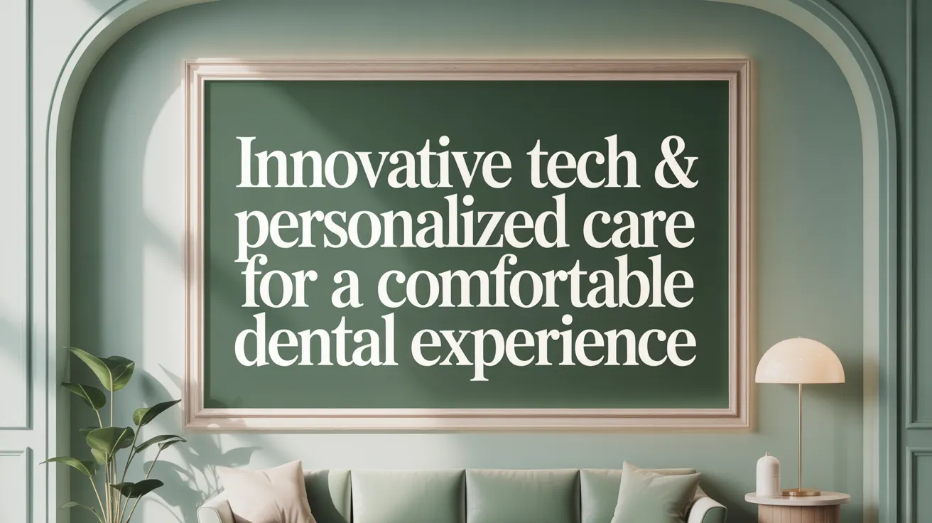 Innovative Tech & Personalized Care for a Comfortable Dental Experience
