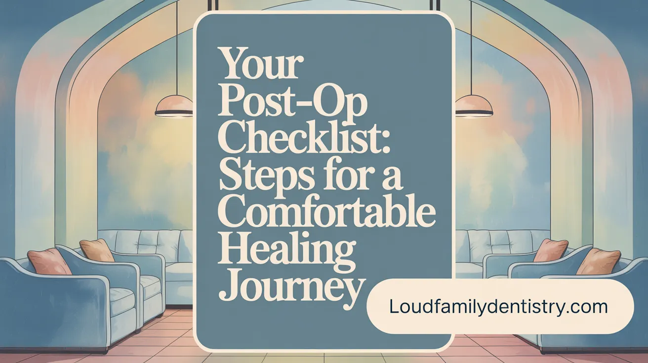 Your Post-Op Checklist: Steps for a Comfortable Healing Journey