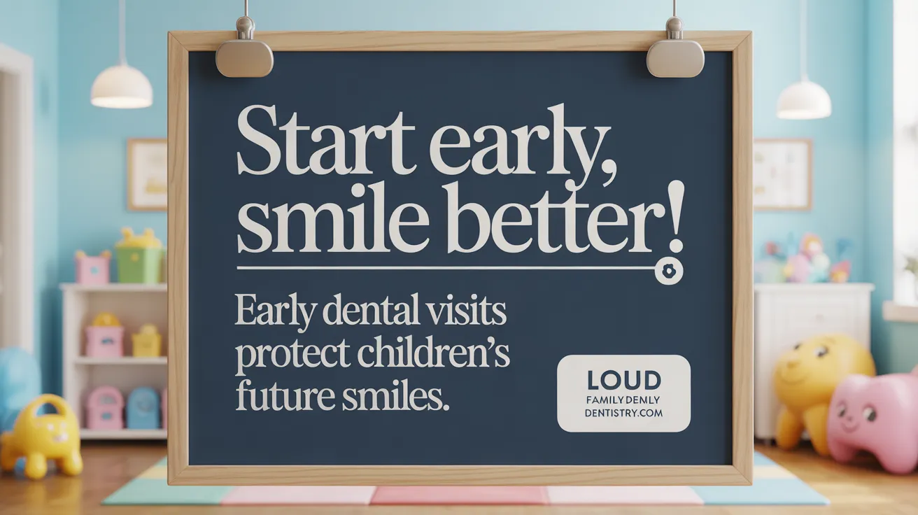 Start Early, Smile Better! Early Dental Visits Protect Children’s Future Teeth.