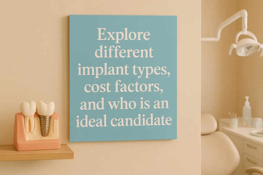 Explore different implant types, cost factors, and who is an ideal candidate.