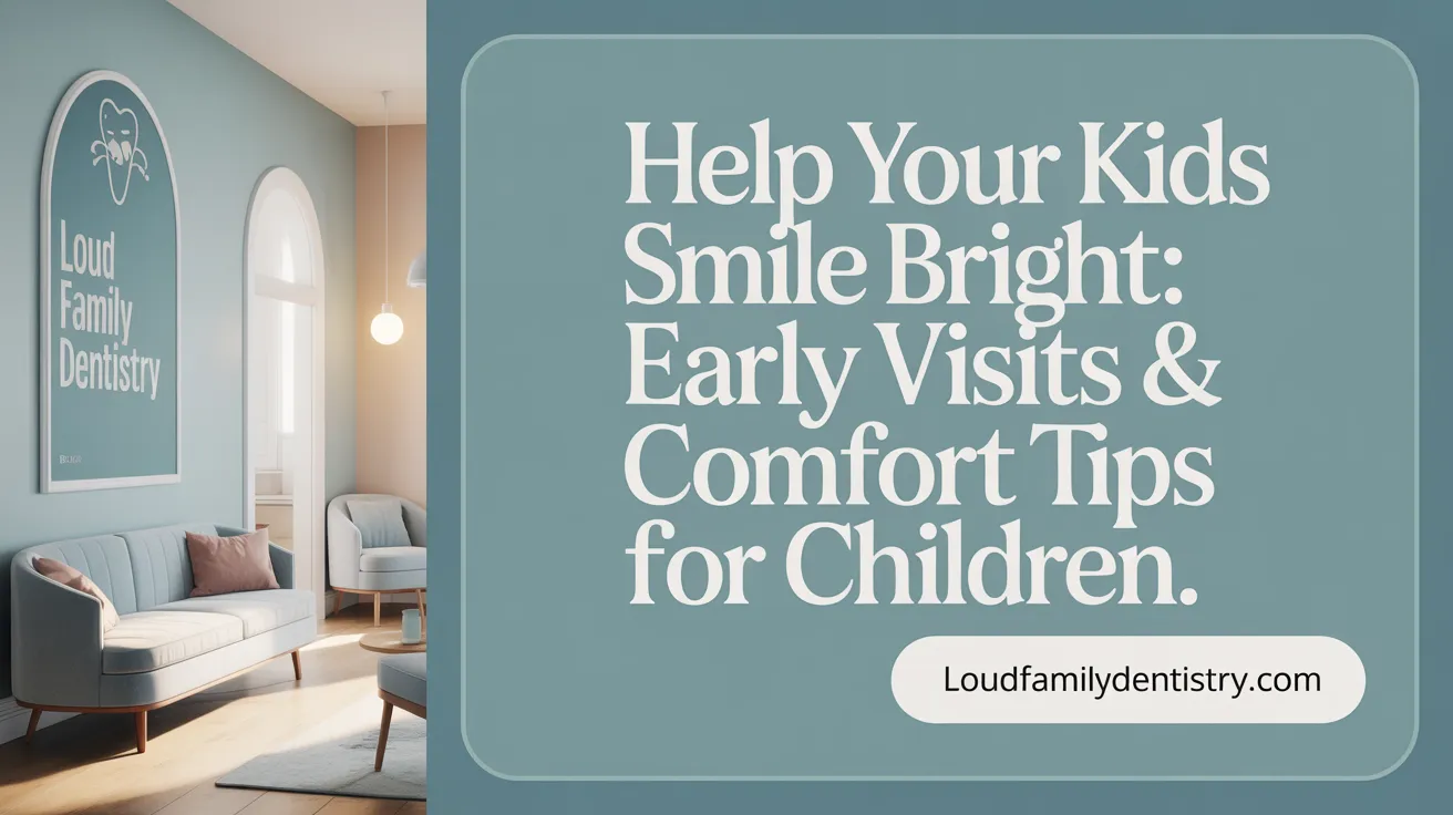 Help Your Kids Smile Bright: Early Visits & Comfort Tips for Children