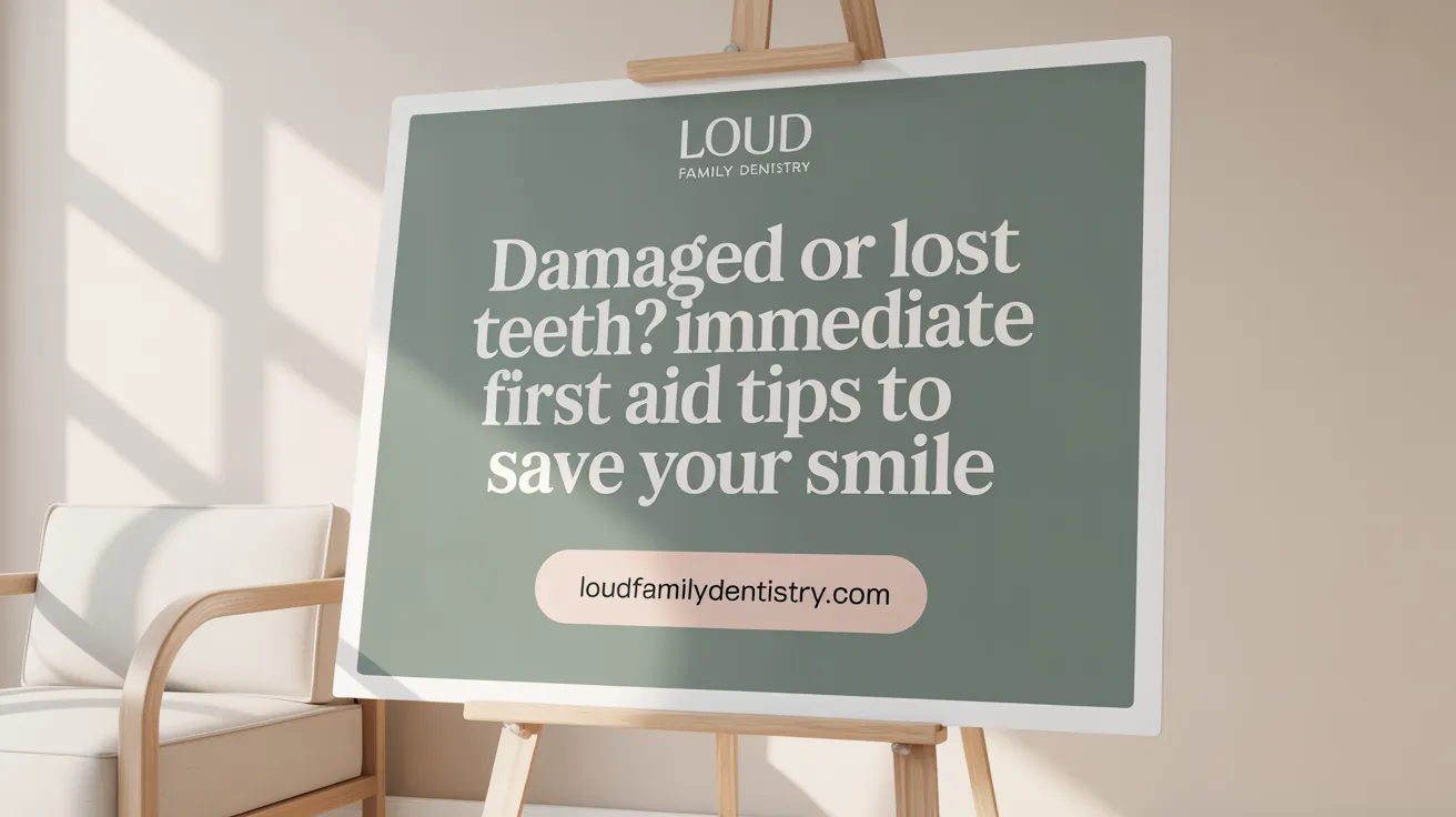 Damaged or Lost Teeth? Immediate First Aid Tips to Save Your Smile