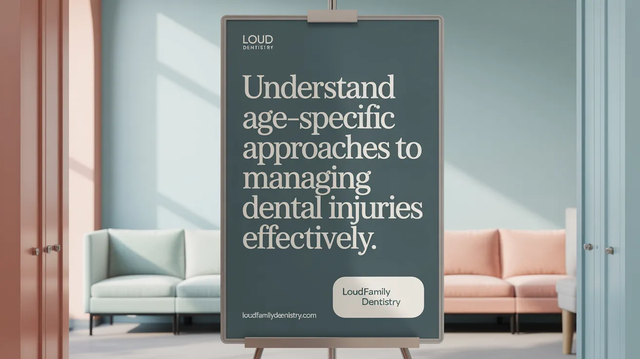 Understand age-specific approaches to managing dental injuries effectively.