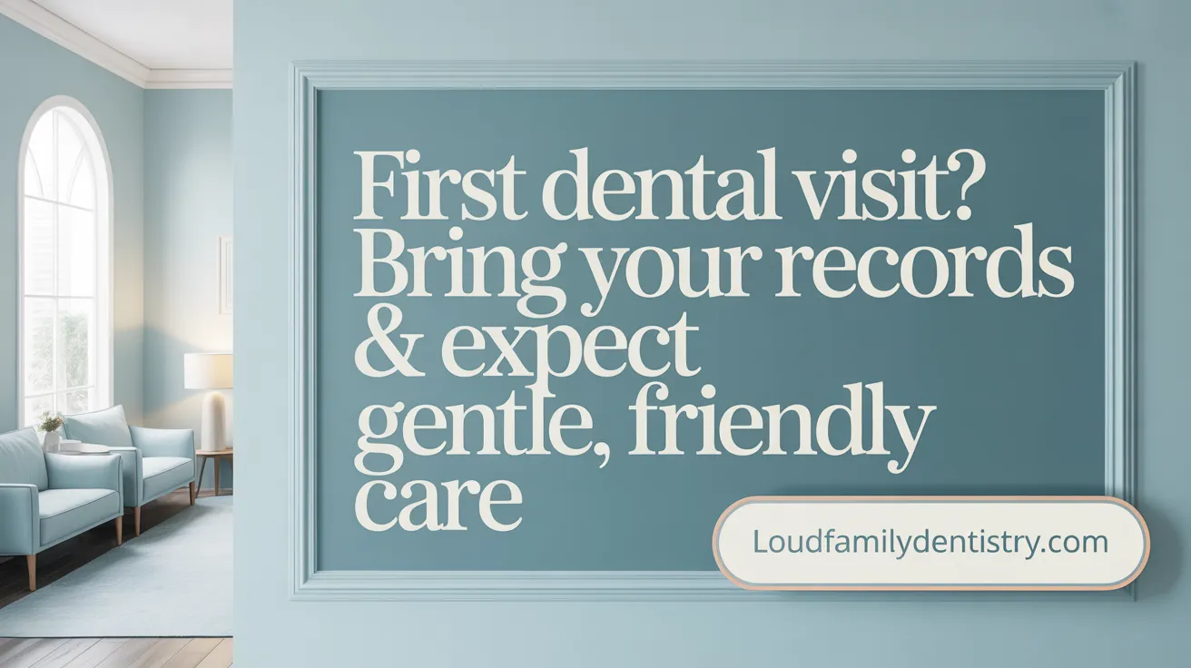 First Dental Visit? Bring Your Records & Expect Gentle, Friendly Care