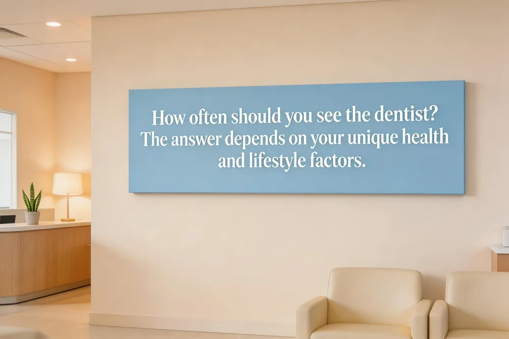 How often should you see the dentist? The answer depends on your unique health and lifestyle factors.