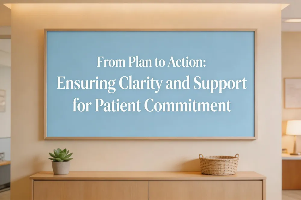 From Plan to Action: Ensuring Clarity and Support for Patient Commitment