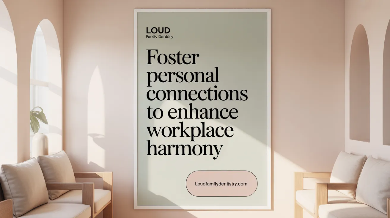 Foster Personal Connections to Enhance Workplace Harmony