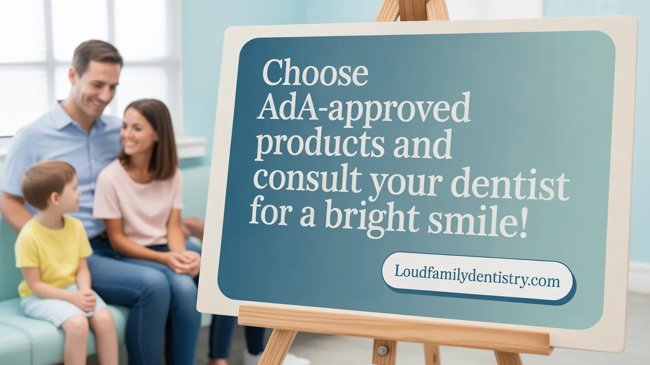 Choose ADA-Approved Products and Consult Your Dentist for Safe Whitening!