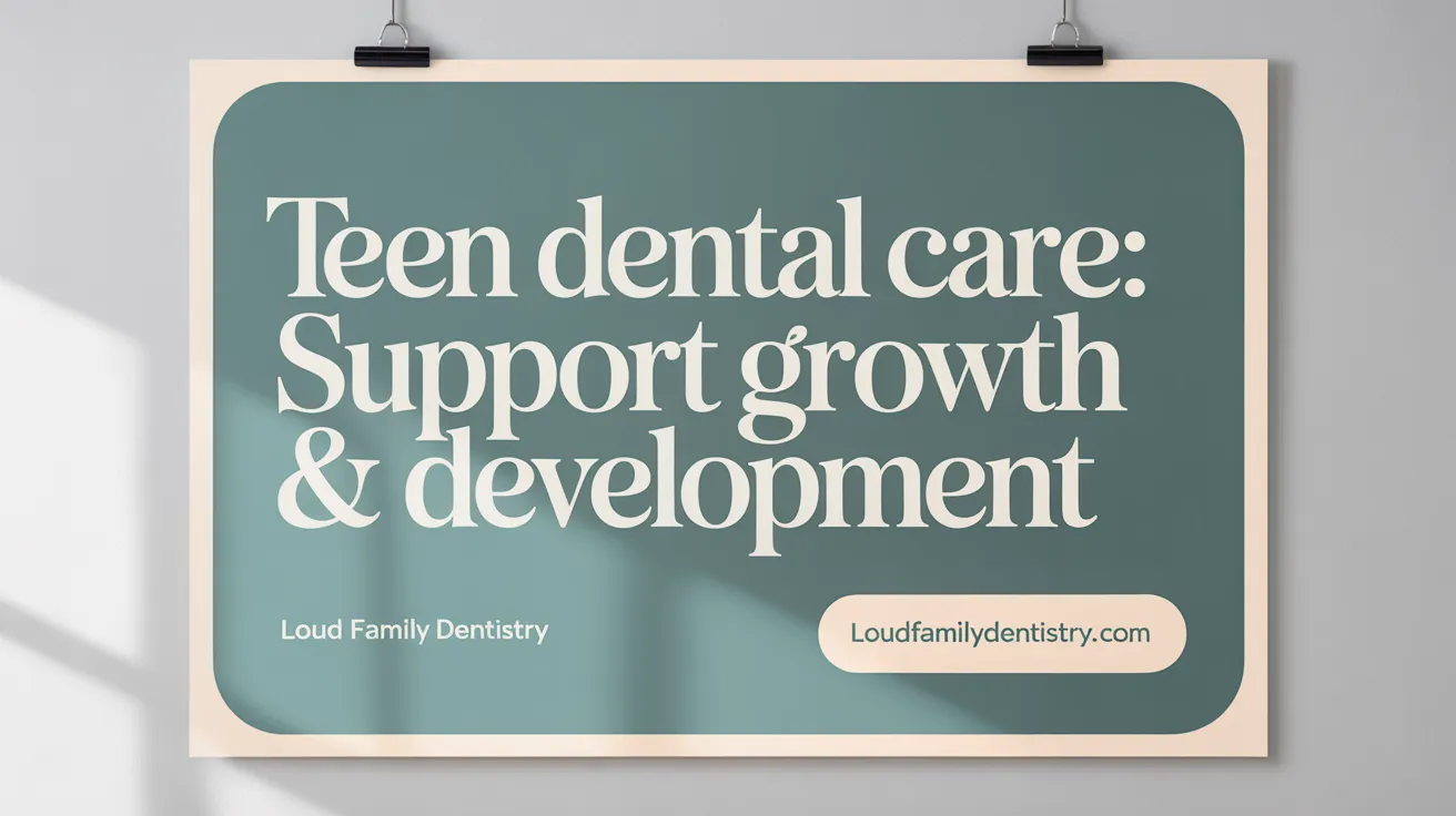 Teen Dental Care: Support Growth & Development