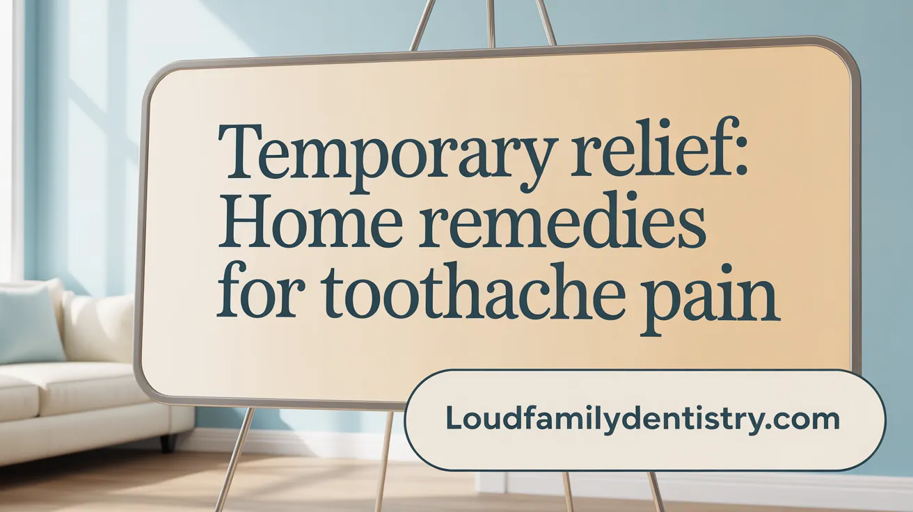 Temporary Relief: Home Remedies for Toothache Pain