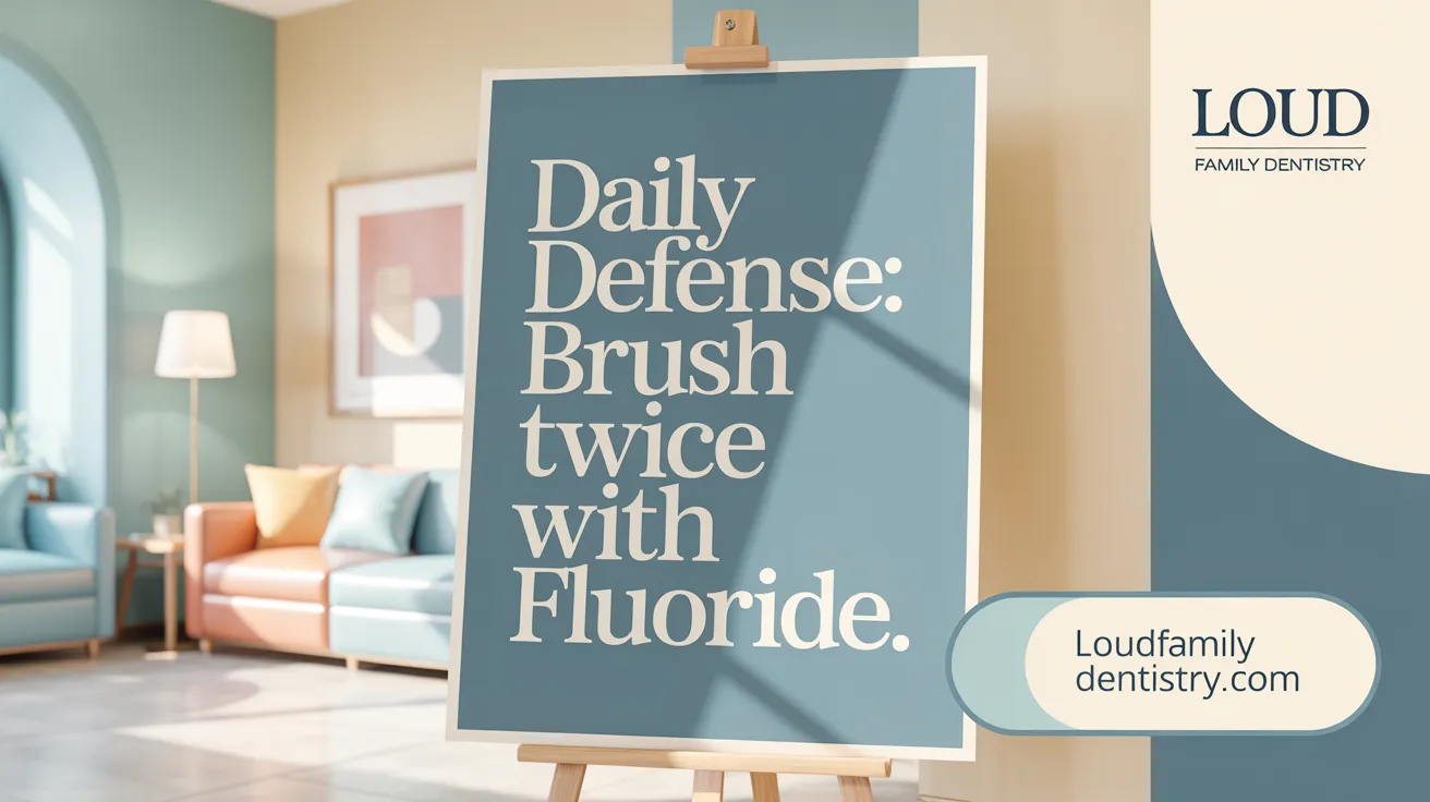 Daily Defense: Brush Twice with Fluoride