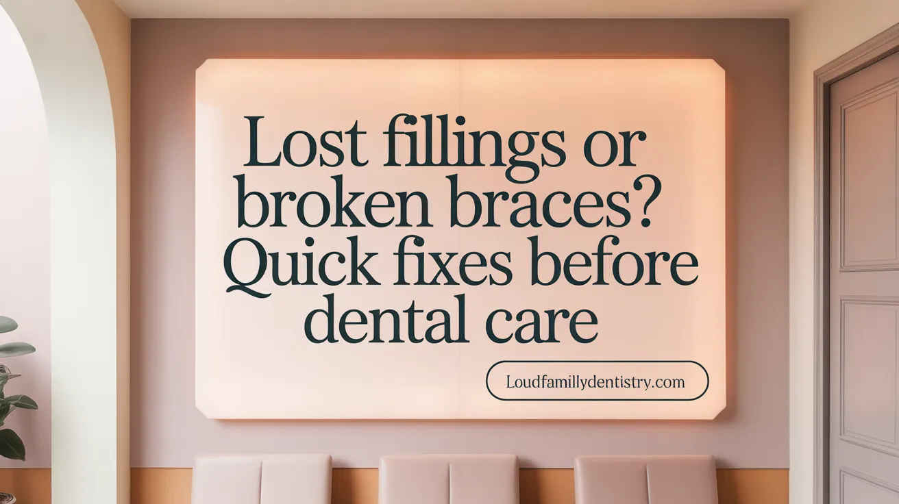 Lost Fillings or Broken Braces? Quick Fixes Before Dental Care