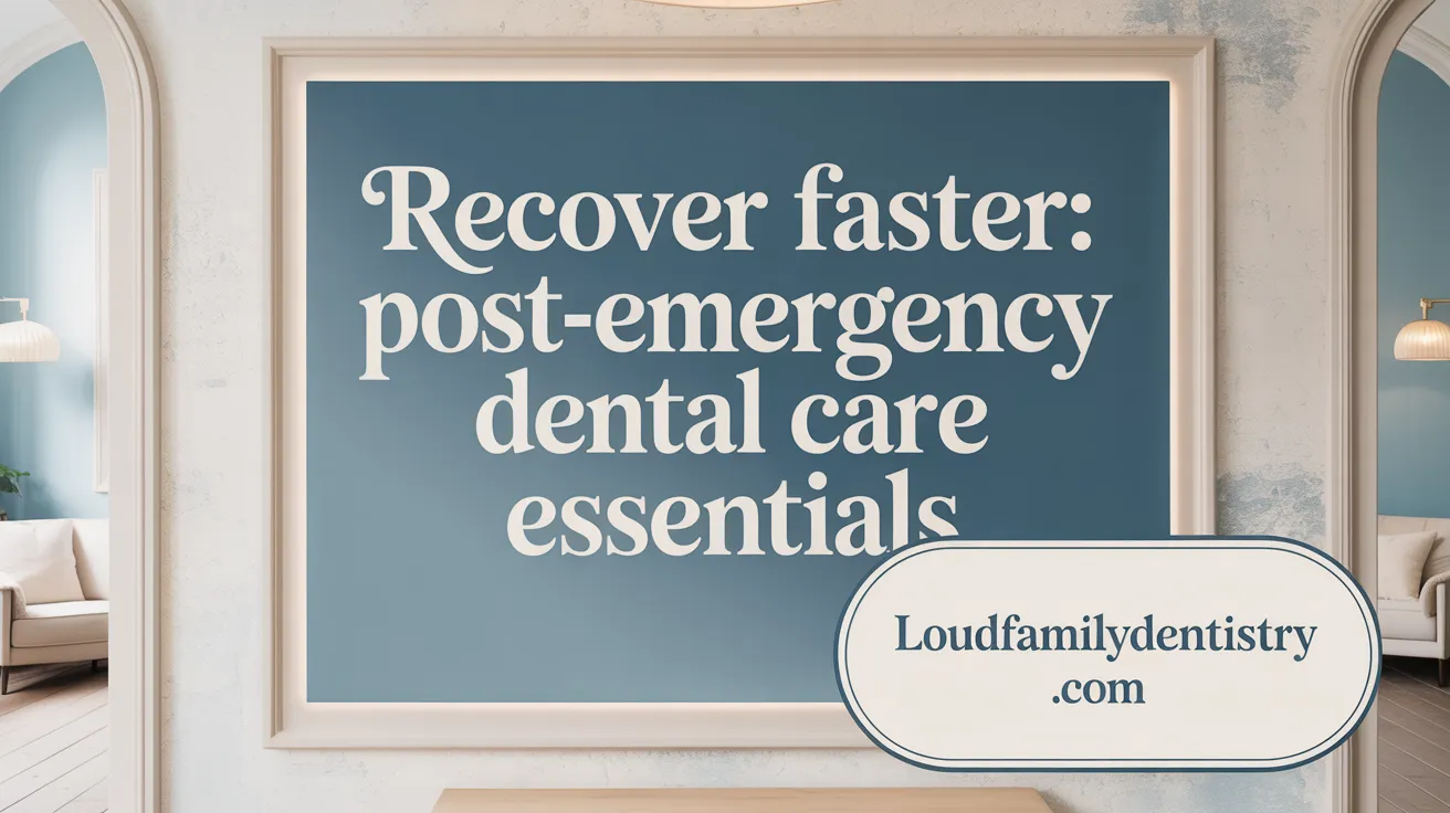 Recover Faster: Post-Emergency Dental Care Essentials